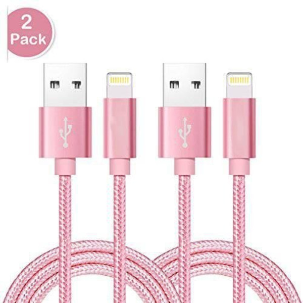 2 st hög kvalite 1 m iphone kabel|röd