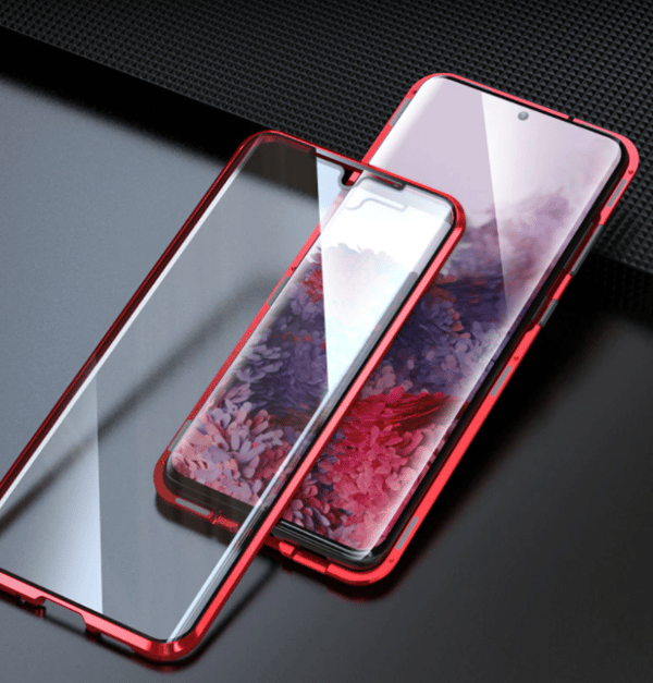 Dubbel magnetfodral för iPhone 11 – Röd röd