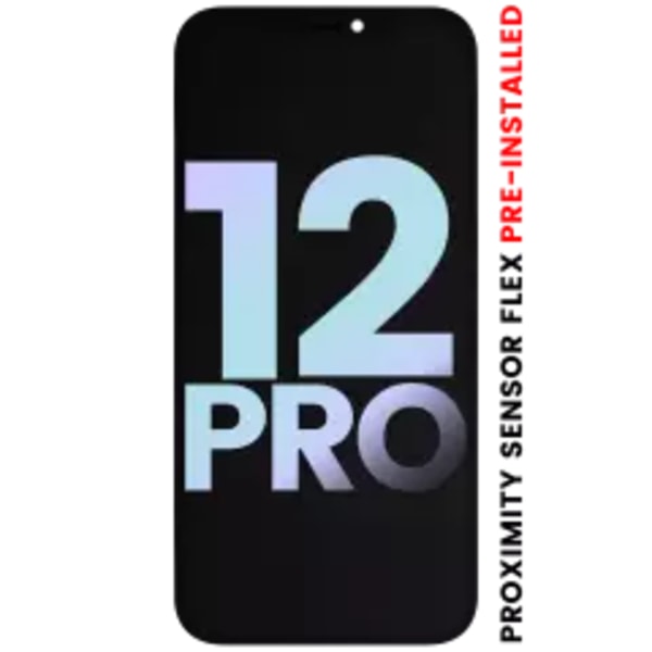 OLED-enhet med förmonterad närhetssensorflex för iPhone 12 Pro (Service Pack)
