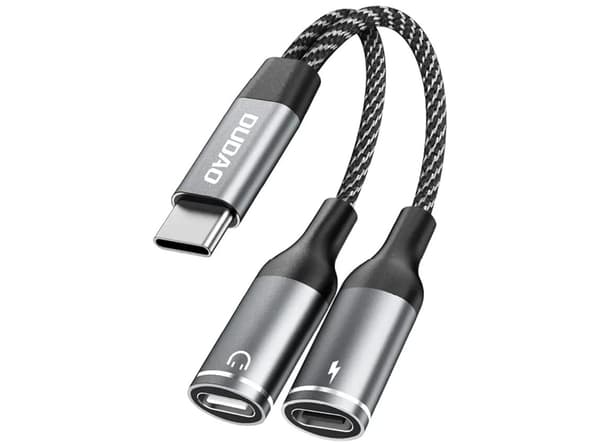 Dudao L13C+ 2-in-1 USB-C to USB-C adapter