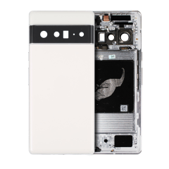 Baksida för Google Pixel 6 Pro (Använd OEM-dragning: Klass A) (Cloudy White)