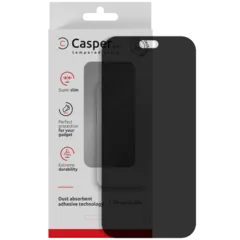Casper Pro Tempered Glass Compatible For iPhone 18 Pro Max (Retail Pack) (Privacy) röd