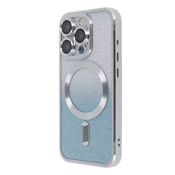 SparkleFlex Mag Case för iPhone 15 Plus 6.7\" - Silver Gradient, Tecto Shield