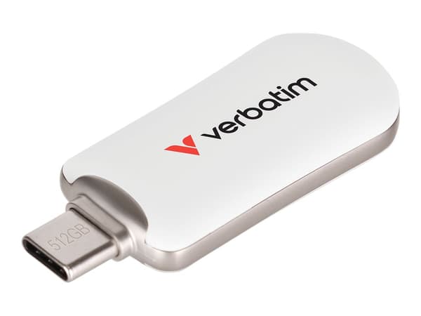Verbatim Plectra 512GB USB 3.2 Gen 1 / USB-C USB stick vit vit