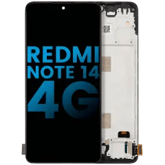 LCD-enhet med ram för Xiaomi Redmi Note 14 4G (internationell version) (eftermarknad: Incell) (alla färger)
