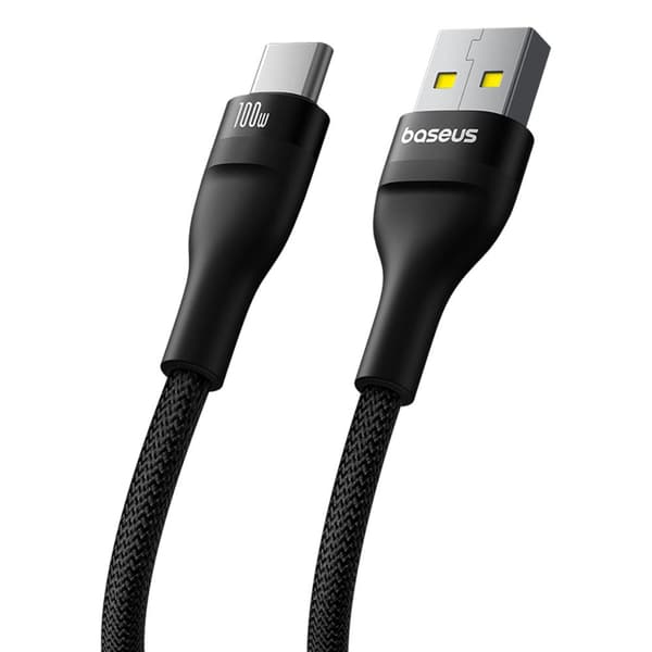 Baseus Flash 2 Laddningskabel USB till USB-C 100W 1m Klustersvart