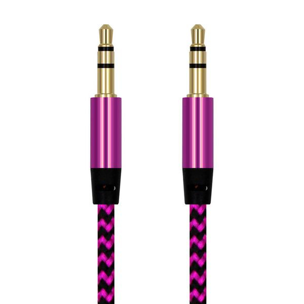 Aux till aux kabel rosa Pink