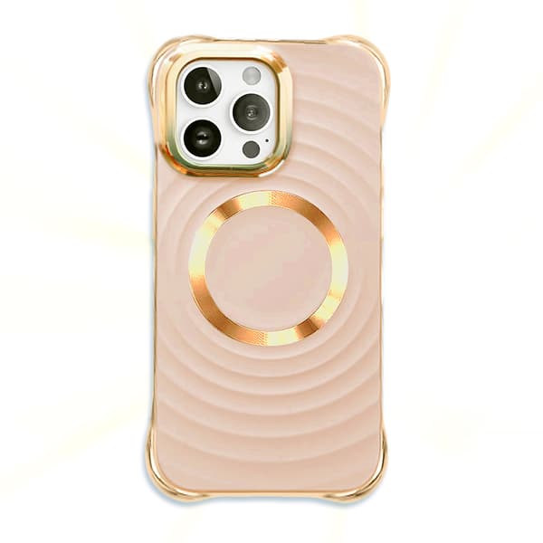 Circle Glam Mag fodral för iPhone 16 Plus rosa