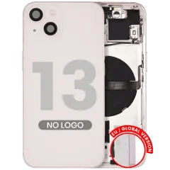 Baksida med smådelar för iPhone 13 (EU / Global version) (Eftermarknad Plus) (Rosa) rosa