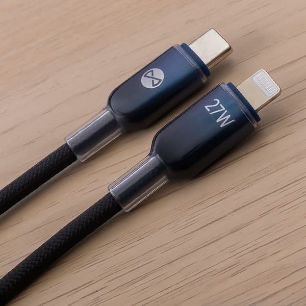 Forever Ombre cable USB-C - Lightning 1.0 m 27W black