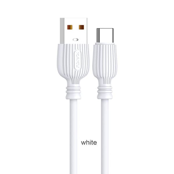 2 st superkvalitets 1 m USB-C-laddningskabel vit vit