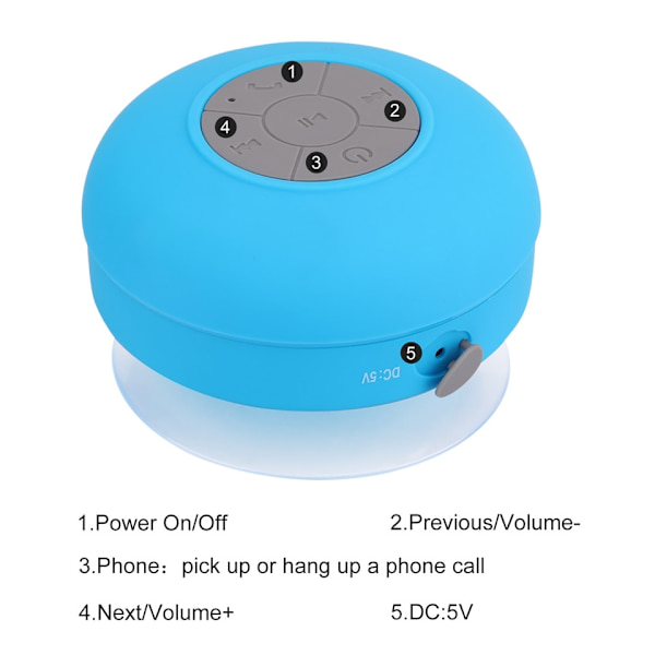 vattentäta Bluetooth  duschhögtalare |grön