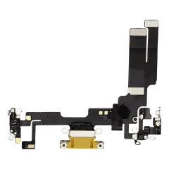Laddningsport Flexkabel för iPhone 14 (Premium) (Gul)