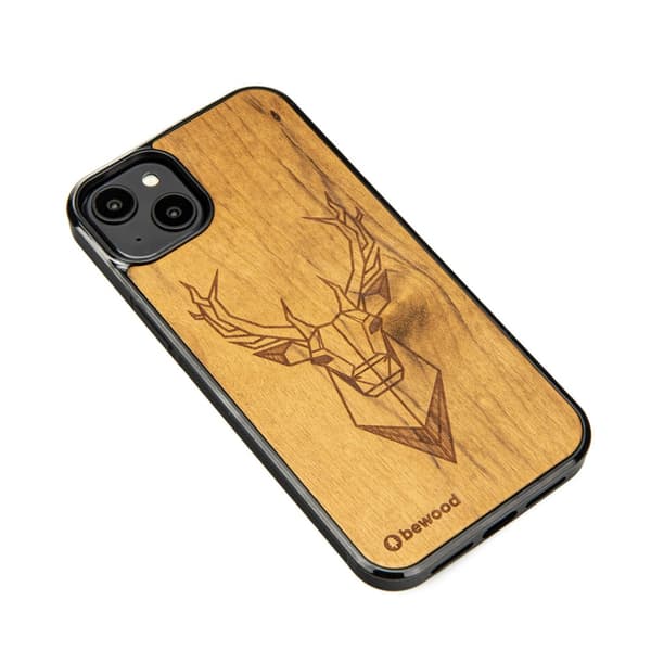 Bewood Case for iPhone 15 Plus 6.7\" Deer Imbuia