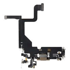 Laddningsport Flexkabel för iPhone 13 Pro (Använd OEM Pull) (Guld) guld