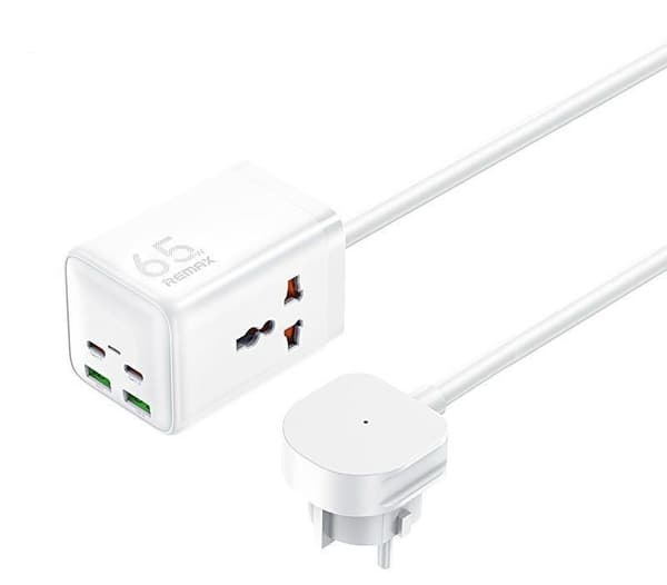 REMAX GAN POWER STRIP 65W RP-U157 2xUSB+2xUSB-C 1.5M VIT