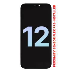 OLED-enhet med närhetssensorflex förmonterad för iPhone 12 (Service Pack)
