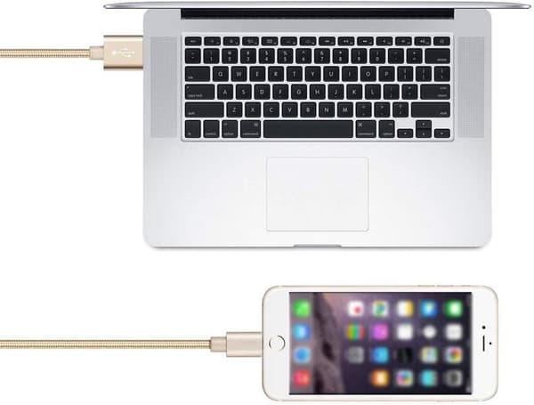 2 st top kvalitet 2 m iphone kabel