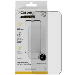 Casper Pro Silikon Härdat Glas för iPhone Air (Detaljhandelsförpackning) (Klar) röd