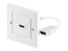 goobay HDMI vägplade vit vit