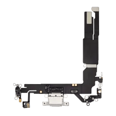 Laddningsport Flexkabel till iPhone 16 (Premium) (Vit)