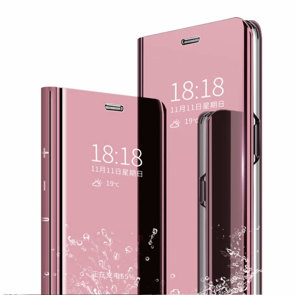 flipfodral för iphone XS max|rosa Silver