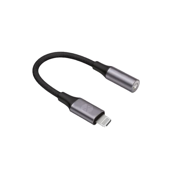 Forever adapter audio AJL-01 jack 3,5 mm - Lightning svart