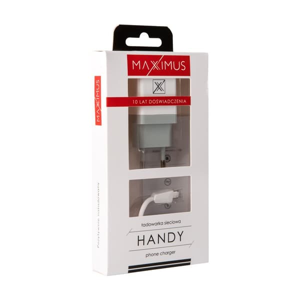 VÄGGLADDARE MAXXIMUS HANDY 1A + MICRO USB