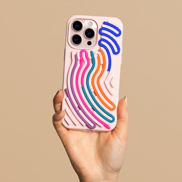 DIY Snake skal för iPhone 11 rosa