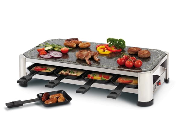FRITEL SG 2180 Raclette Rustfrit stålkrom/svart