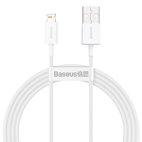 Baseus kabel Superior USB - Lightning 1,5 m 2,4A vit vit