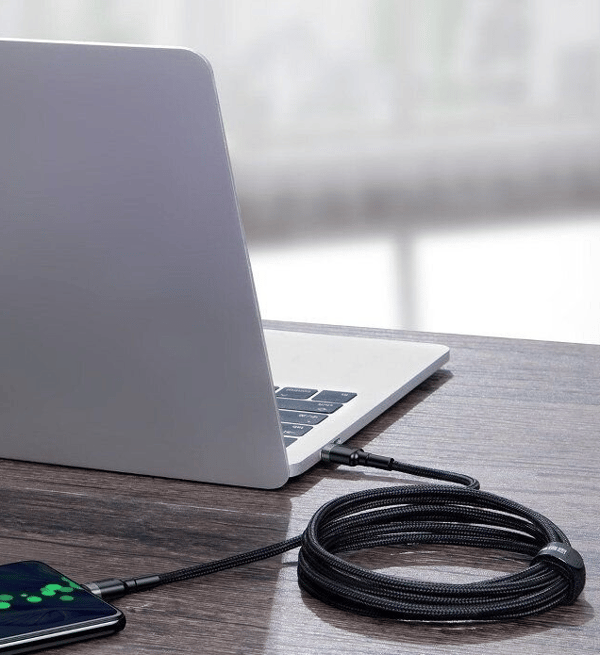 2 st 2m USB-C-usbc Baseus 100W snabbladdningsstöd