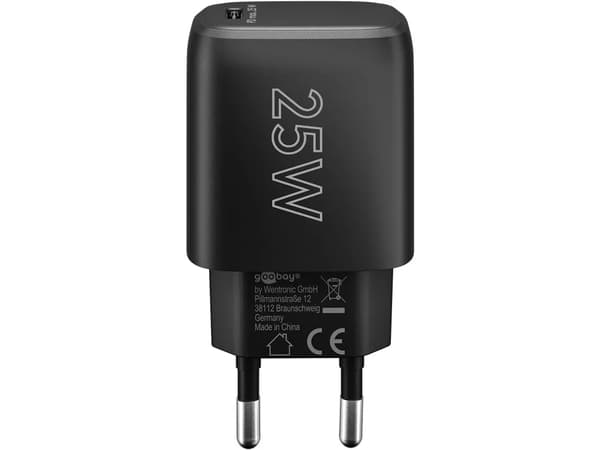 Goobay USB-C 25Watt PD 3.0 Strömforsyningsadapter