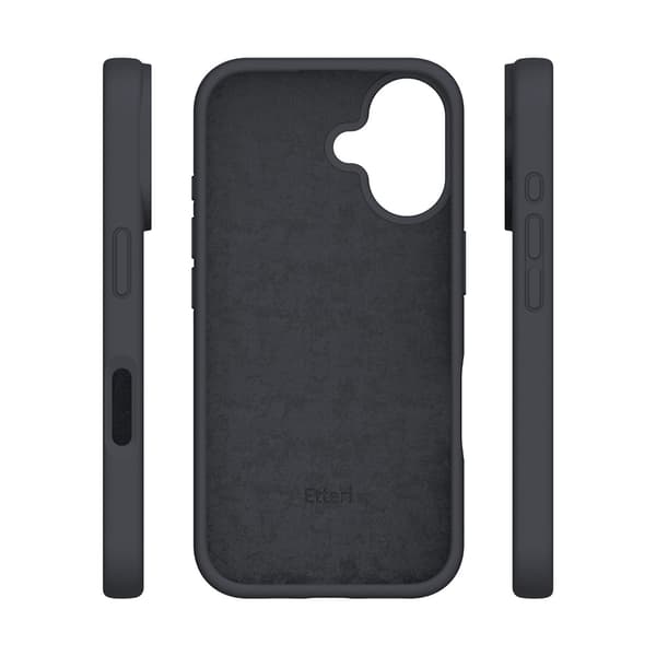 Etteri Silikonskal för iPhone 16 Plus svart