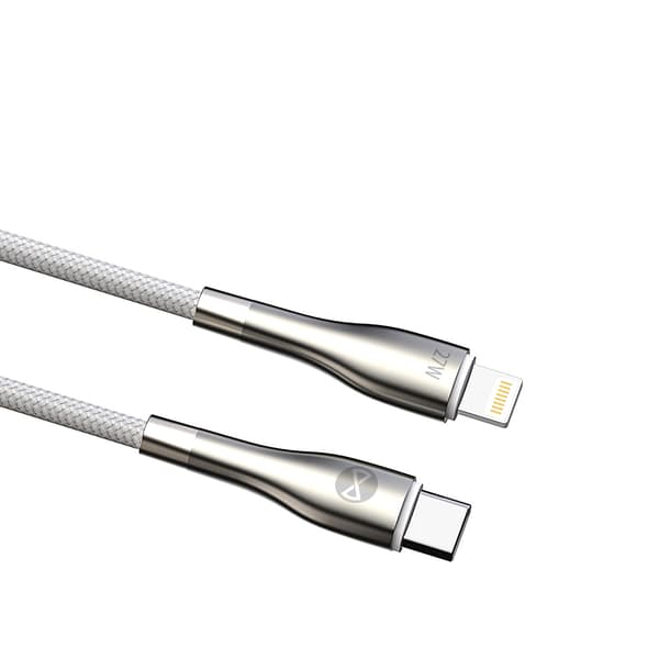 Forever Sleek kabel USB-C - Lightning 1,0 m 27W vit vit
