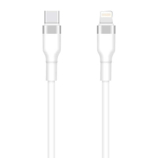 Setty USB-C - Lightning-kabel 1m 3A KSC-L-130 vit vit