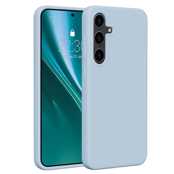 Etteri Silikonskal för Samsung Galaxy S24 Plus ljusblå blå