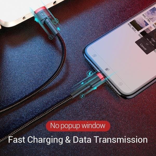 2 m Baseus cabel iphone|röd röd