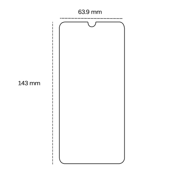 Härdat glas 2,5D för Huawei P30 Lite