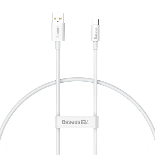 Baseus kabel Superior USB - USB-C 0,25m månevit 100W vit
