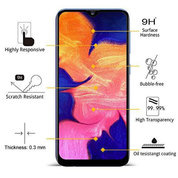 2 st  härdad glas för Samsung A30 Transparent
