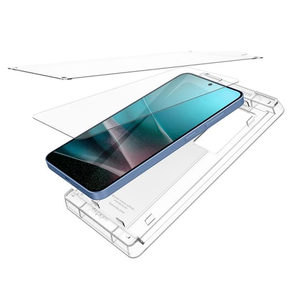 Spigen Elite Shield \"Ez Fit\" för Samsung Galaxy S25 transparent