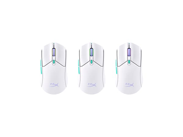 HyperX Pulsefire Haste 2 Optisk trådlös vit
