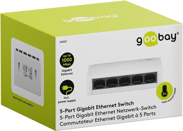Goobay 5-Port Switch Gigabit vit
