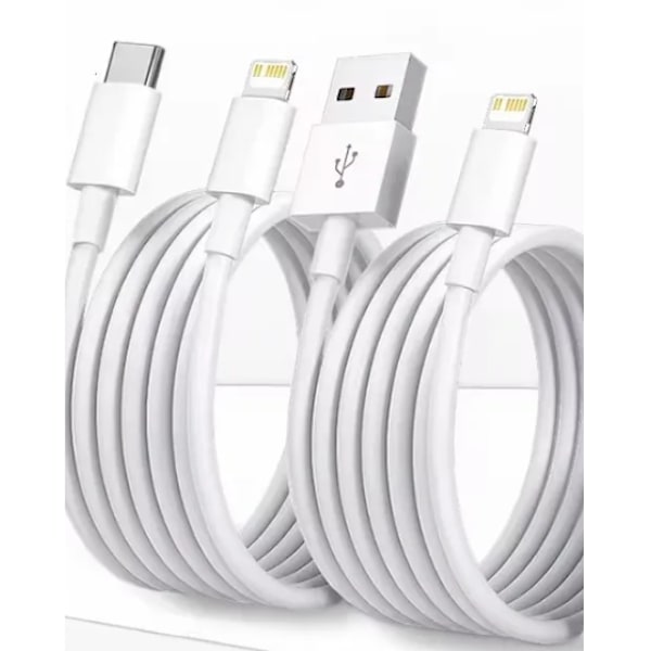 2 st 2 m iphone (usbA-lightning,usbc-lightning)