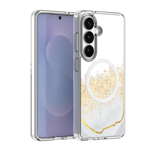 Epoxy Mag skal för Samsung Galaxy S24 / S25 vit vit