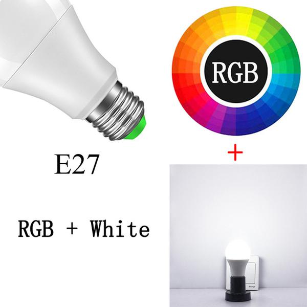 20 lägen Dimbar E27 RGB LED Smart-lampa