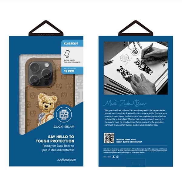 ZUCK BEAR PARIS GENTLEMAN IPHONE 16 PRO MAX VÄSKA