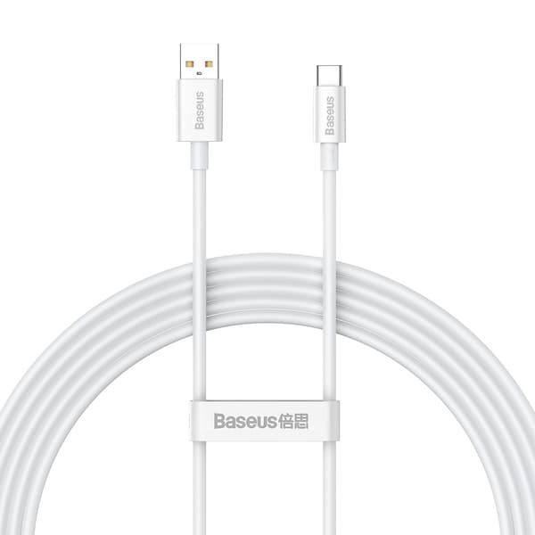 Baseus kabel Superior USB - USB-C 2,0m moon vit 100W vit