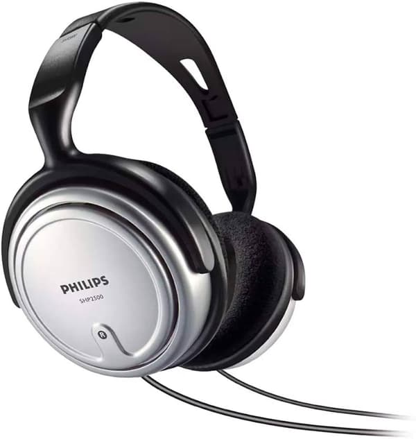 Philips SHP2500 Kabling Hörlurar svart Silver